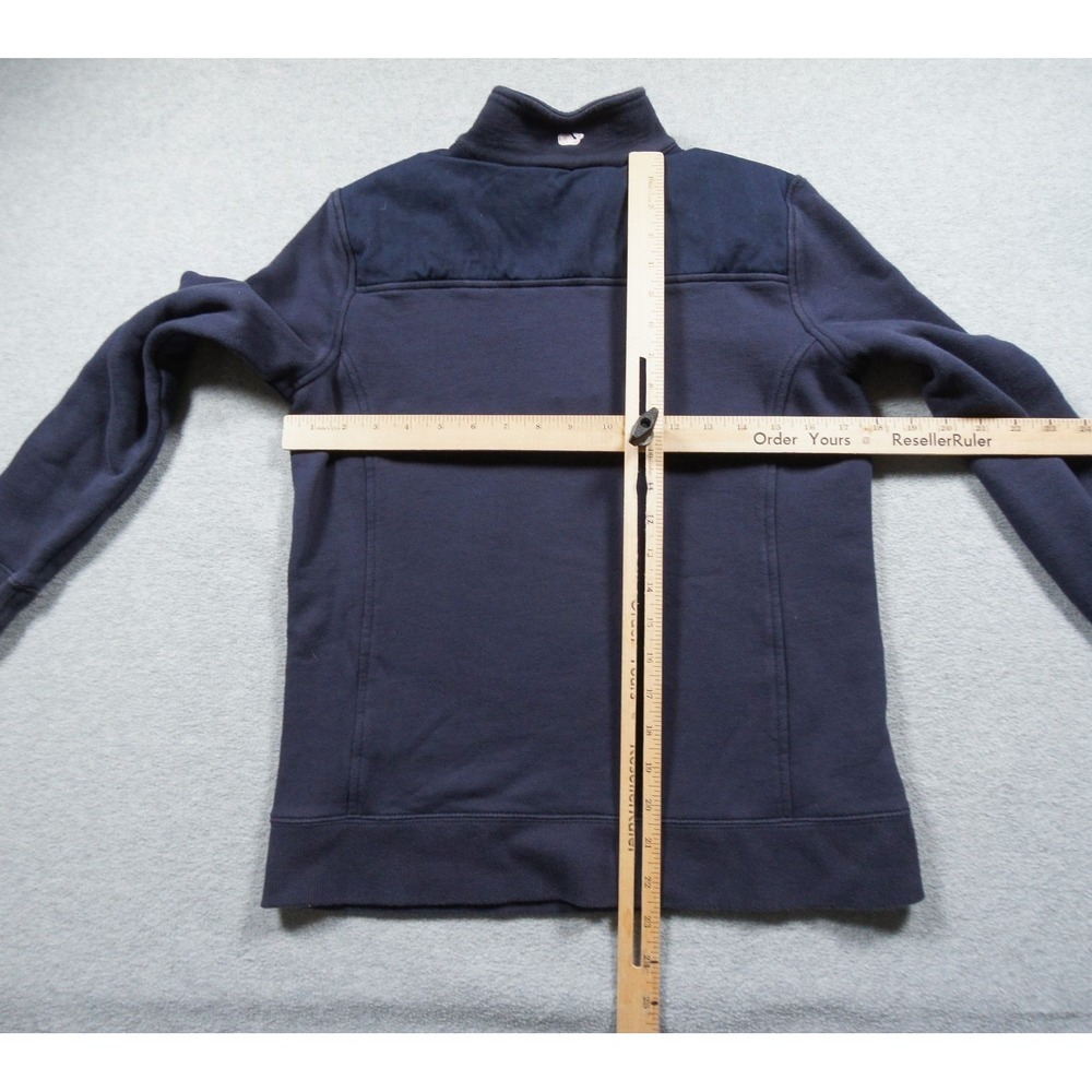 Vineyard Vines Sweatshirt Womens Small Blue 1/4 Zip Pullover Mock Neck Ladies - Picture 8 of 12
